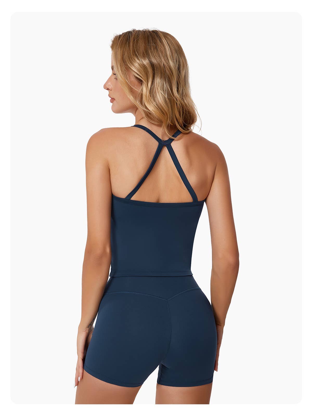 Mantra Active - Wholesale Activewear Set - Women's - Vesper Halter Neck Sports Bra & Shorts Activewear Set11