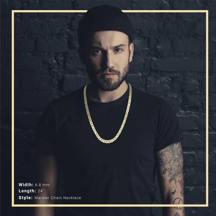 Sun Imperial - Wholesale Link & chain necklace - Mariner Chain 14K Gold Filled Bracelet 8.5" Lobster Claw5