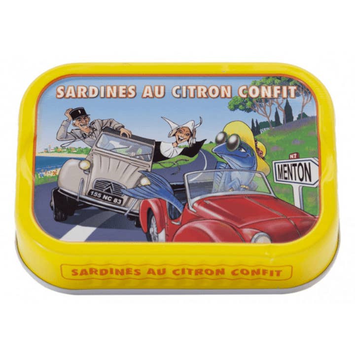 Conserverie Ferrigno Sardines with Candied Lemon 4oz for wholesale by The French Farm