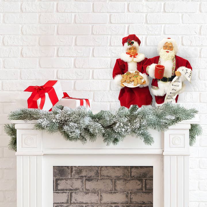 Santa’s Workshop Inc. - Wholesale Christmas Decoration - 12" Mr. and Mrs. Claus, Set of 24