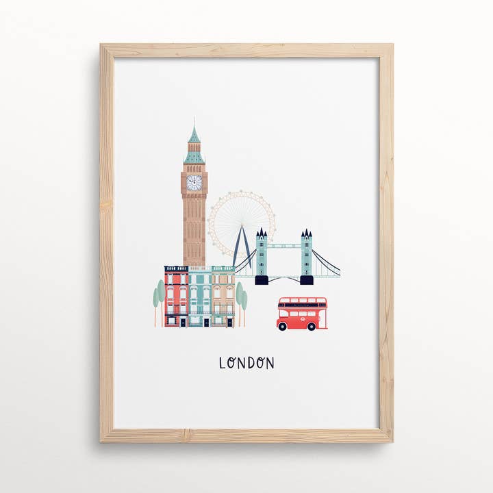 London City Print for wholesale by Kimberley Rose Studio