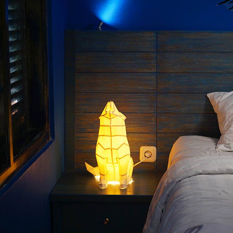 PAPERCRAFT WORLD – Großhandel Bastelset – Wolf 3D PaperCraft Origami Modell, Papierlampe30