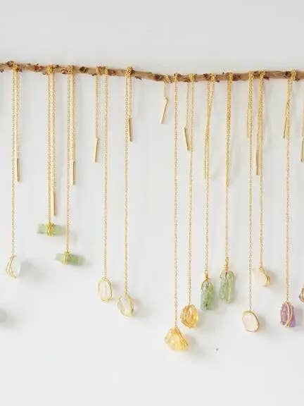 Birth Stone Threader Earrings: BULK Listing for wholesale by Annahmol