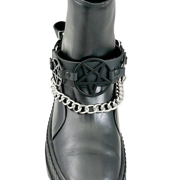 BS360 PENTAGRAM BOOTSTRAP LEER voor wholesale door Funk Plus