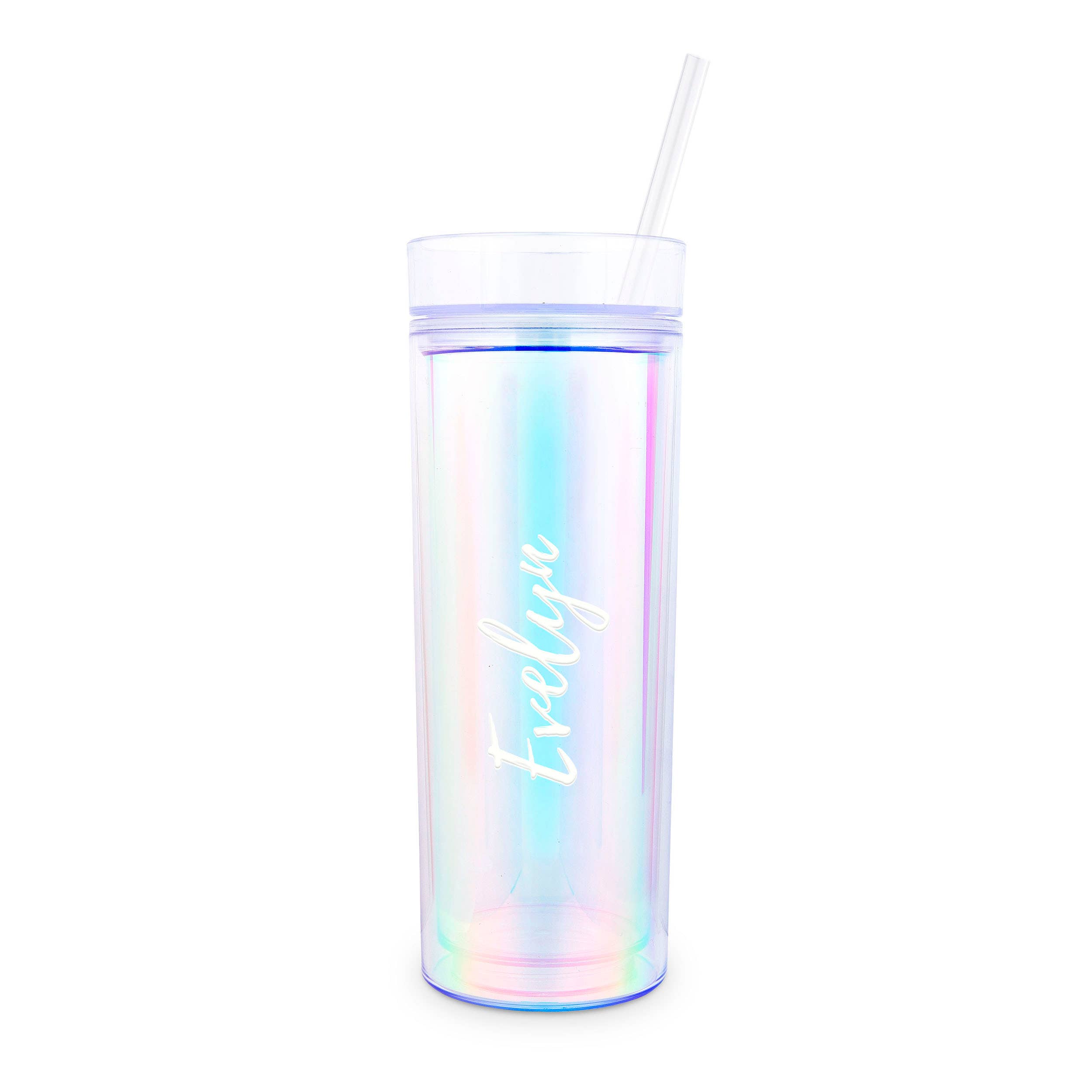 Weddingstar Inc. – wholesale Insulated mug/tumbler – 17 oz. Insulated Plastic Drink Tumbler - Calligraphy1