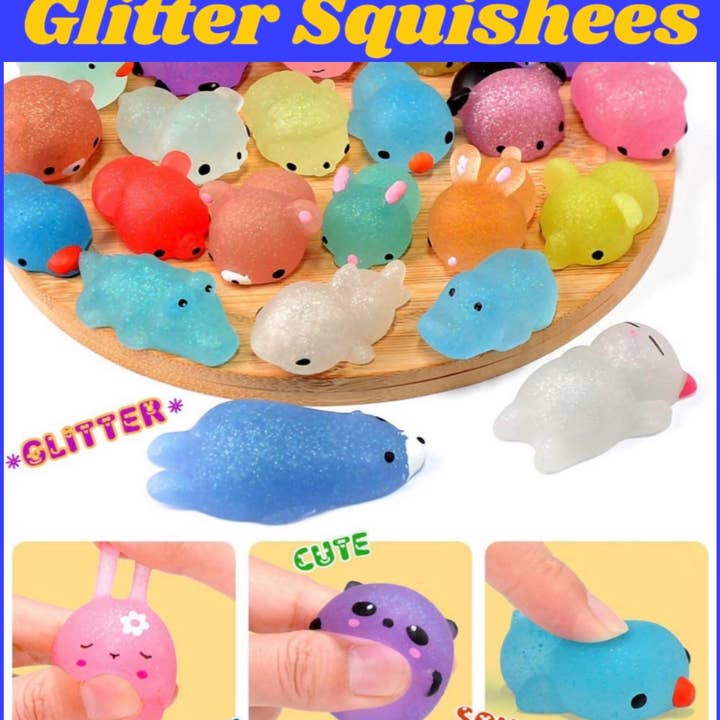 AlexisandGreenberg - Wholesale Squishy Toy - Kids & Baby - Glitter Squishes ! Glitter Mochi Kawaii ! Easter Birthday