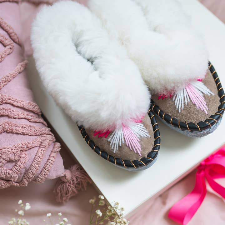 Sheepers SP .Z O.O. - Wholesale Slippers – Women's - Sen Pink Sheepers Slippers0