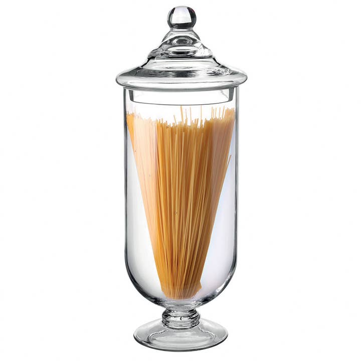 AULICA - Wholesale Jar - Glass Pedestal Candy Jar 15X15X40Cm