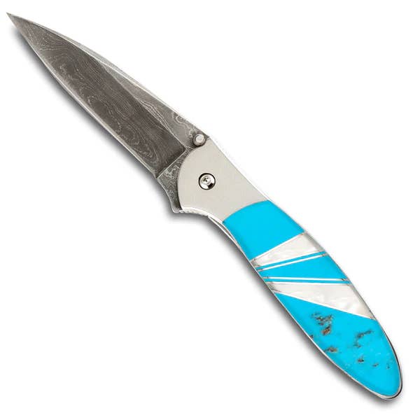Santa Fe Stoneworks – wholesale Fickkniv/Hållare – Damaskus Kershaw purjolök smycken samling