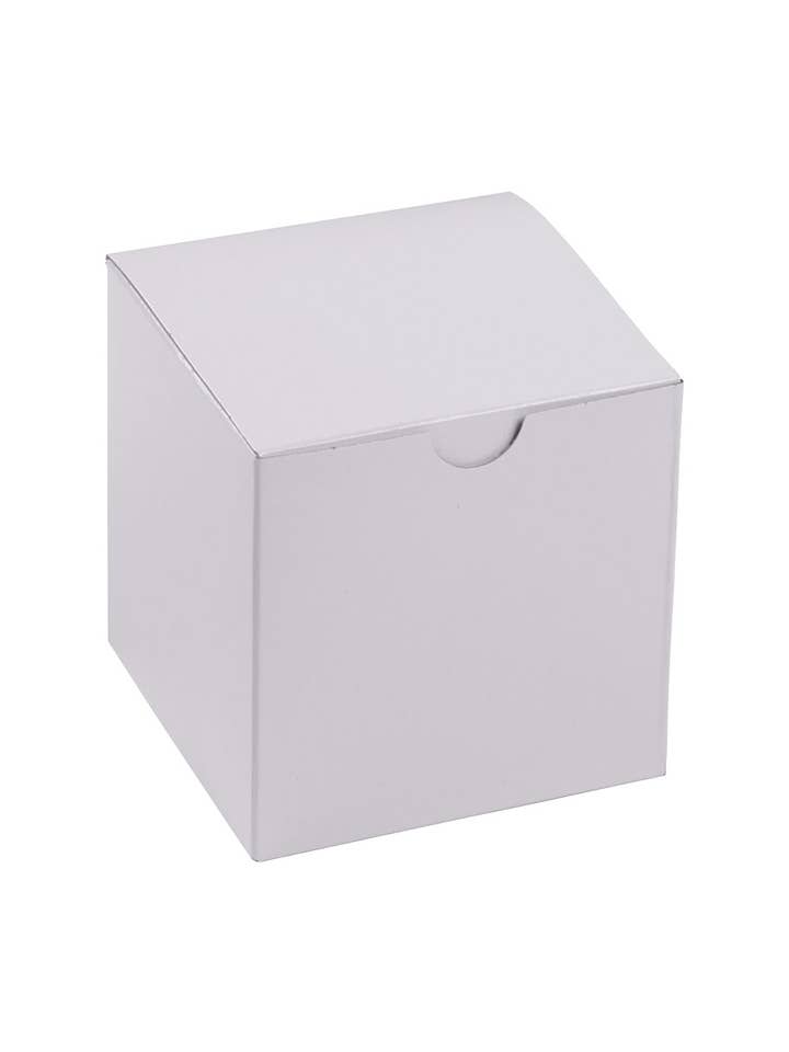 4" X 4" X 4" White Gift Boxes - Case of 100 for wholesale by Store Supply Warehouse