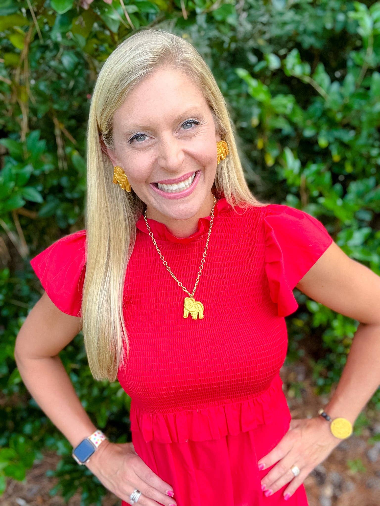 Hidden Truth Jewelry - Wholesale Pendant/Charm Necklace - Gold Plated Figure 8 Chain with Bulldog5