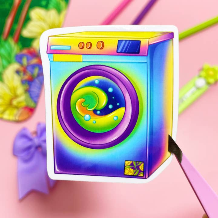 Washer Vinyl Sticker for wholesale by A Little Spark