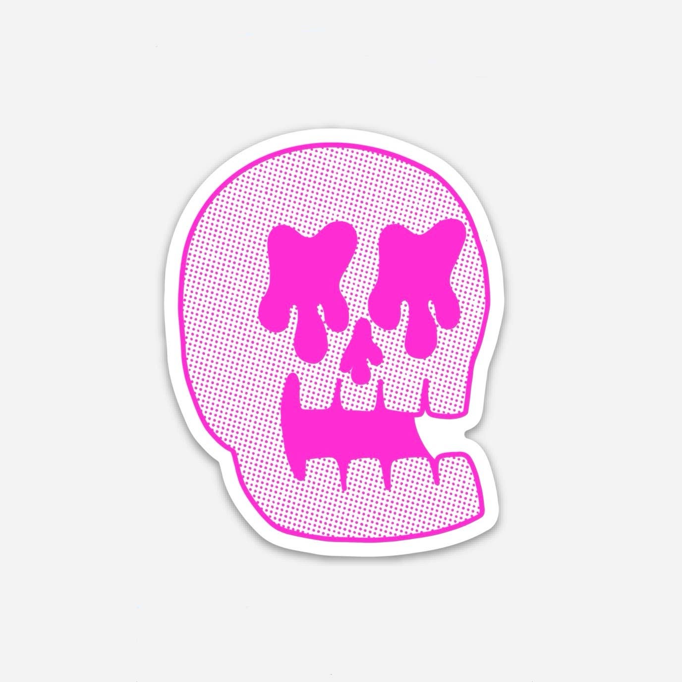 Liminal Moon Art Club - Wholesale Sticker - Pink Skull Sticker
