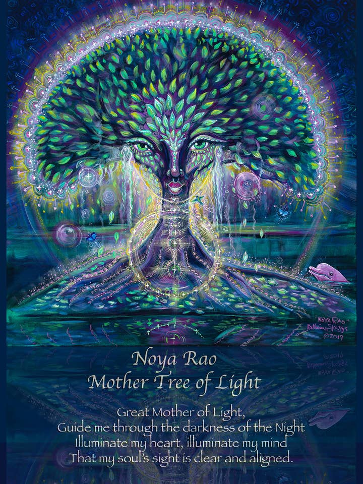 Noya Rao, Mother Tree of Light Altar Card for wholesale by Katherine Skaggs