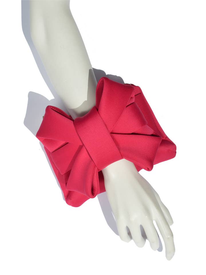 Neopren Bow Fuchsia Pulset for engroshandel hos Celina Martín