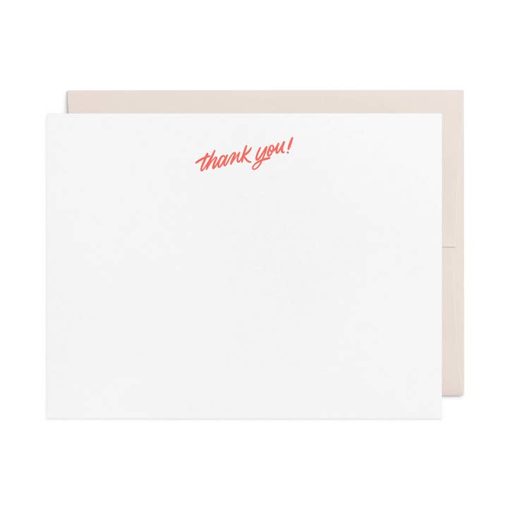 Danke! Letterpress-Boxset für den Großhandel von Friendly Fire Paper