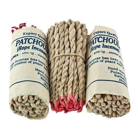 GREENROOTS USA LLC - Wholesale Incense - 6 Packs Patchouli Tibetan Rope Incense 45 Sticks - 3.5"L
