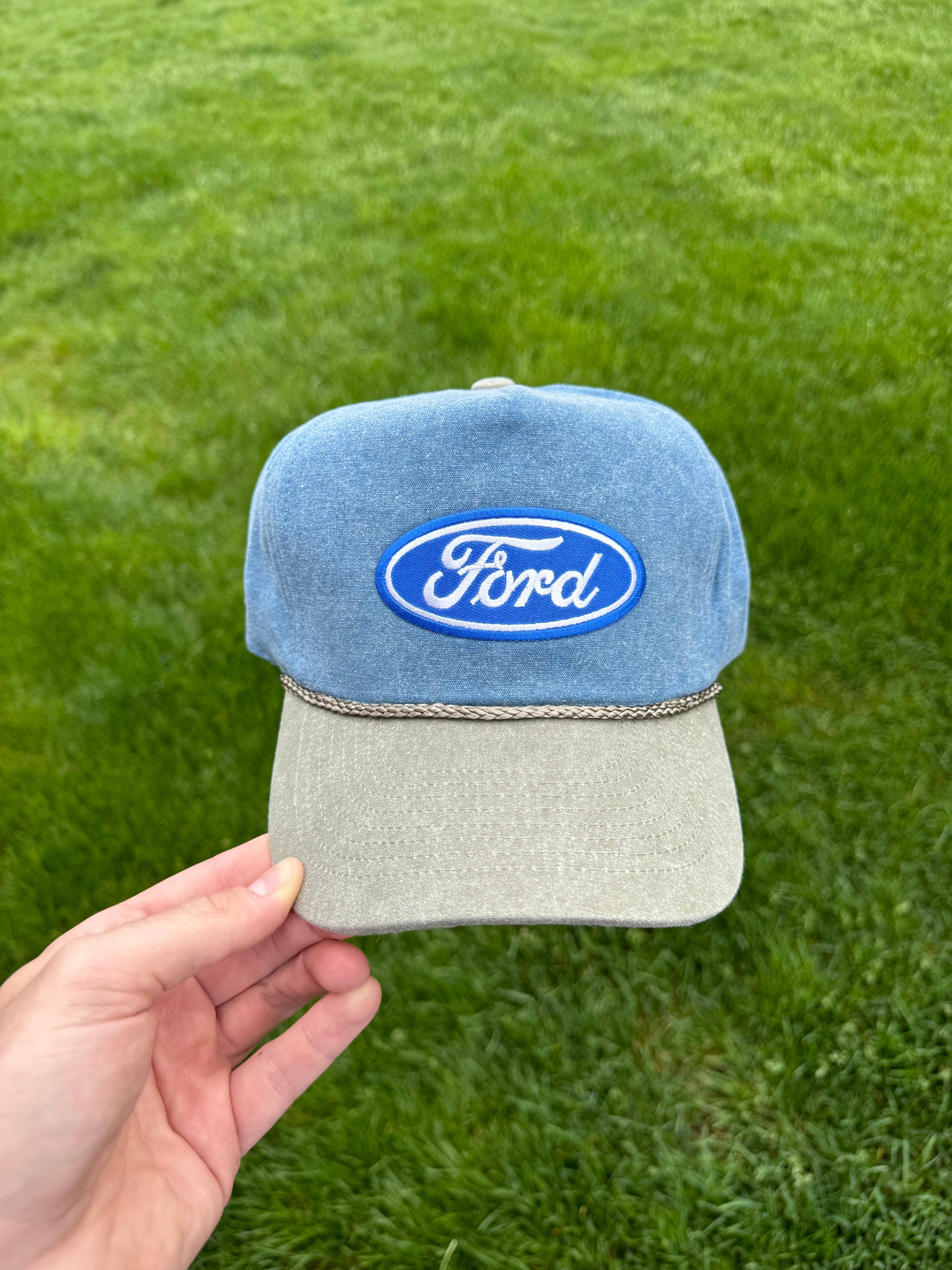 River Bent Hat Co. – boné - Unissexo por atacado – Caminhoneiro de Areia Ford Vintage1