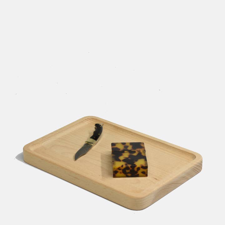 Curated Basics - Wholesale Serving Tray - Beech Wood Coffee Tray2