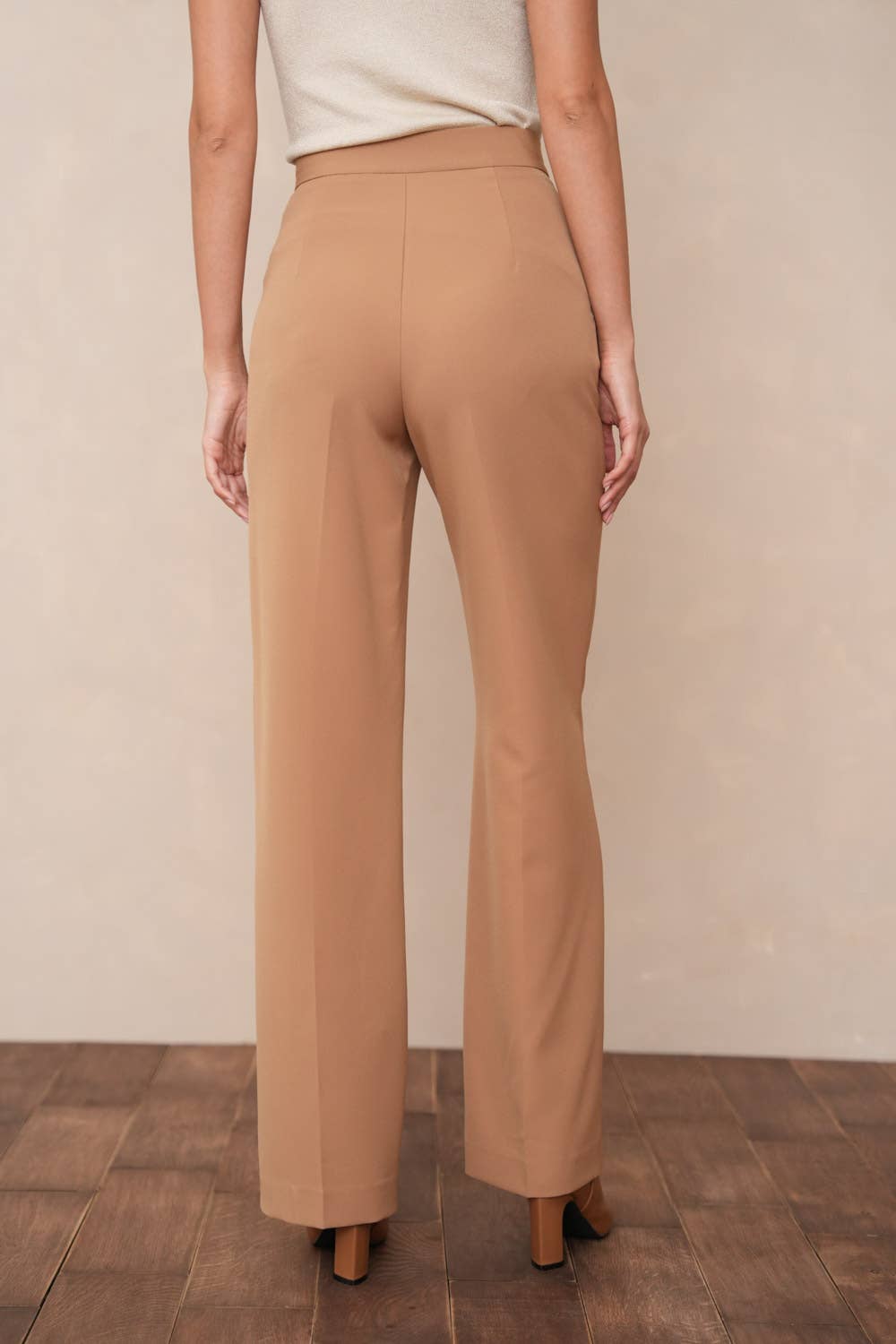 Attentif Paris - Vente Pantalon – femme - [Timeless] Pantalon unie coupe droite34