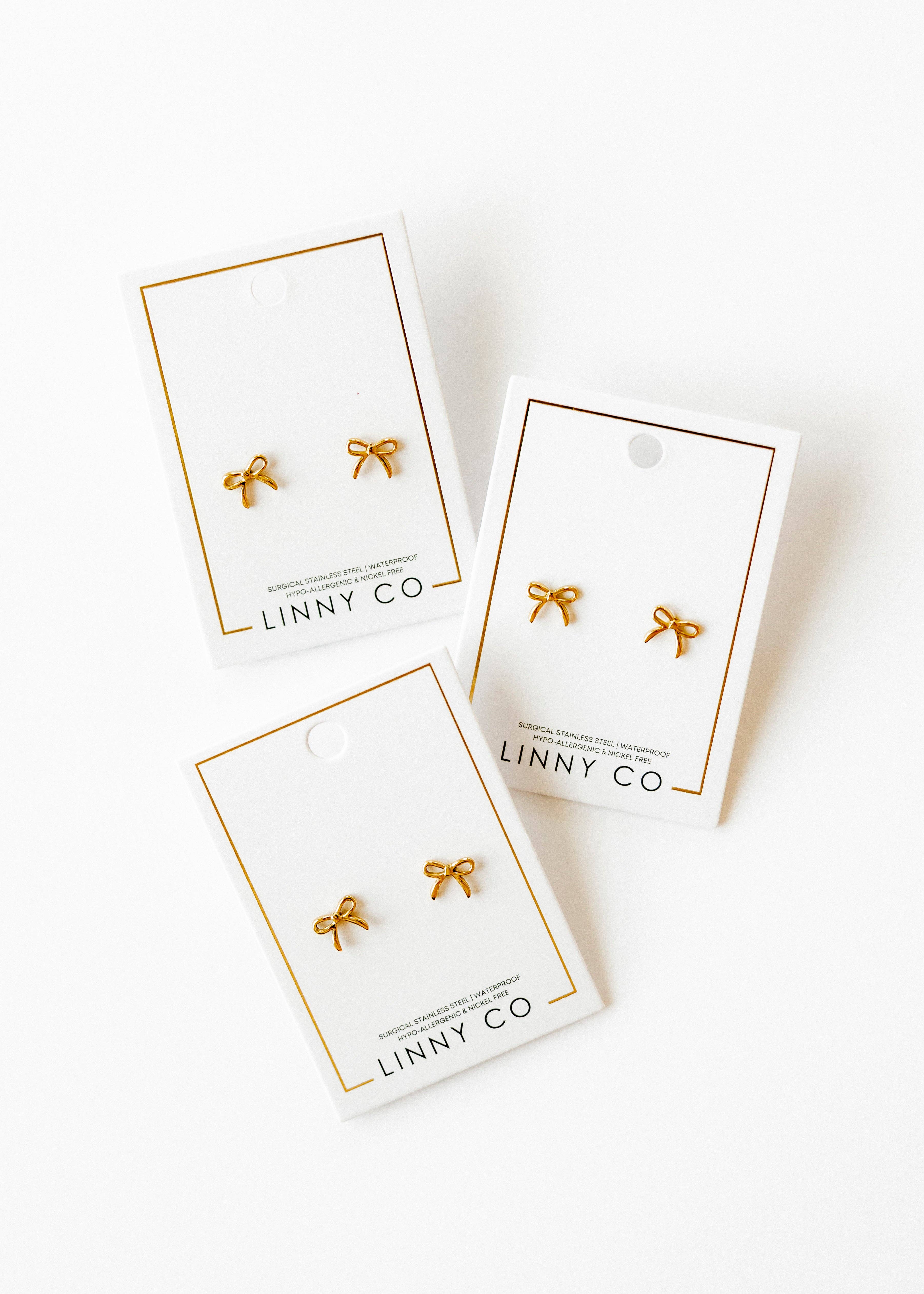 LINNY CO - Wholesale Stud/Post Earrings - Screwback Stud Earrings - Sadie - Gold11