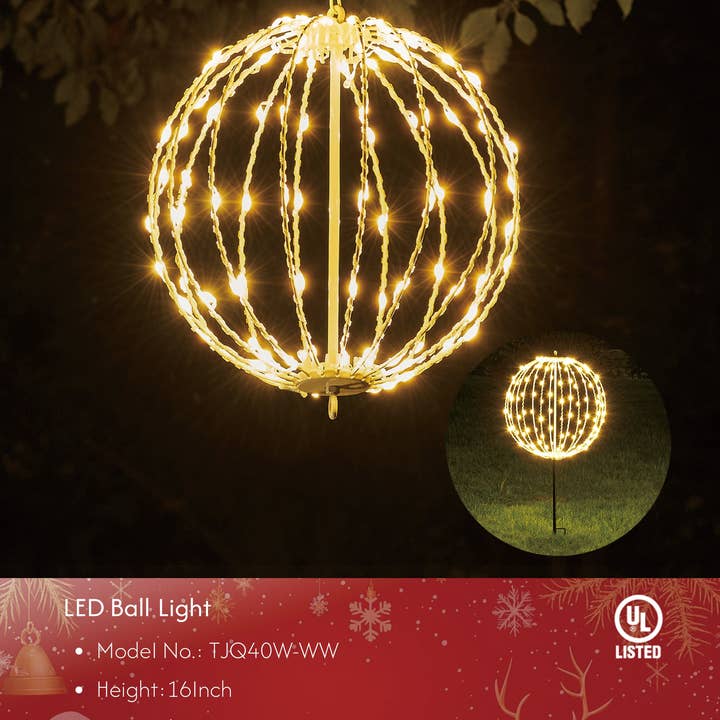 LIGHTSHARE - Wholesale Outdoor/Lawn Light - LED Ball Light, Warm White, Various Sizes and Finishes31