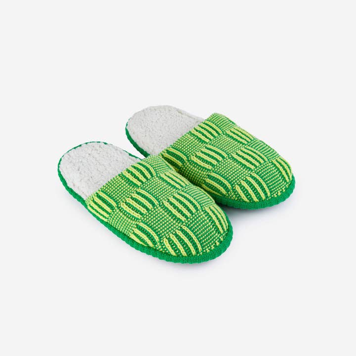 VERLOOP | knits - Wholesale Slippers - Unisex - Chunky Checkerboard Slide Slippers