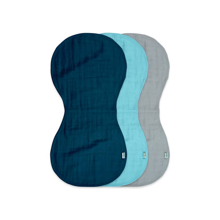 Green Sprouts - Vente Set de bavoirs d'épaule – bébé - Chiffons en mousseline de coton biologique (paquet de 3)
