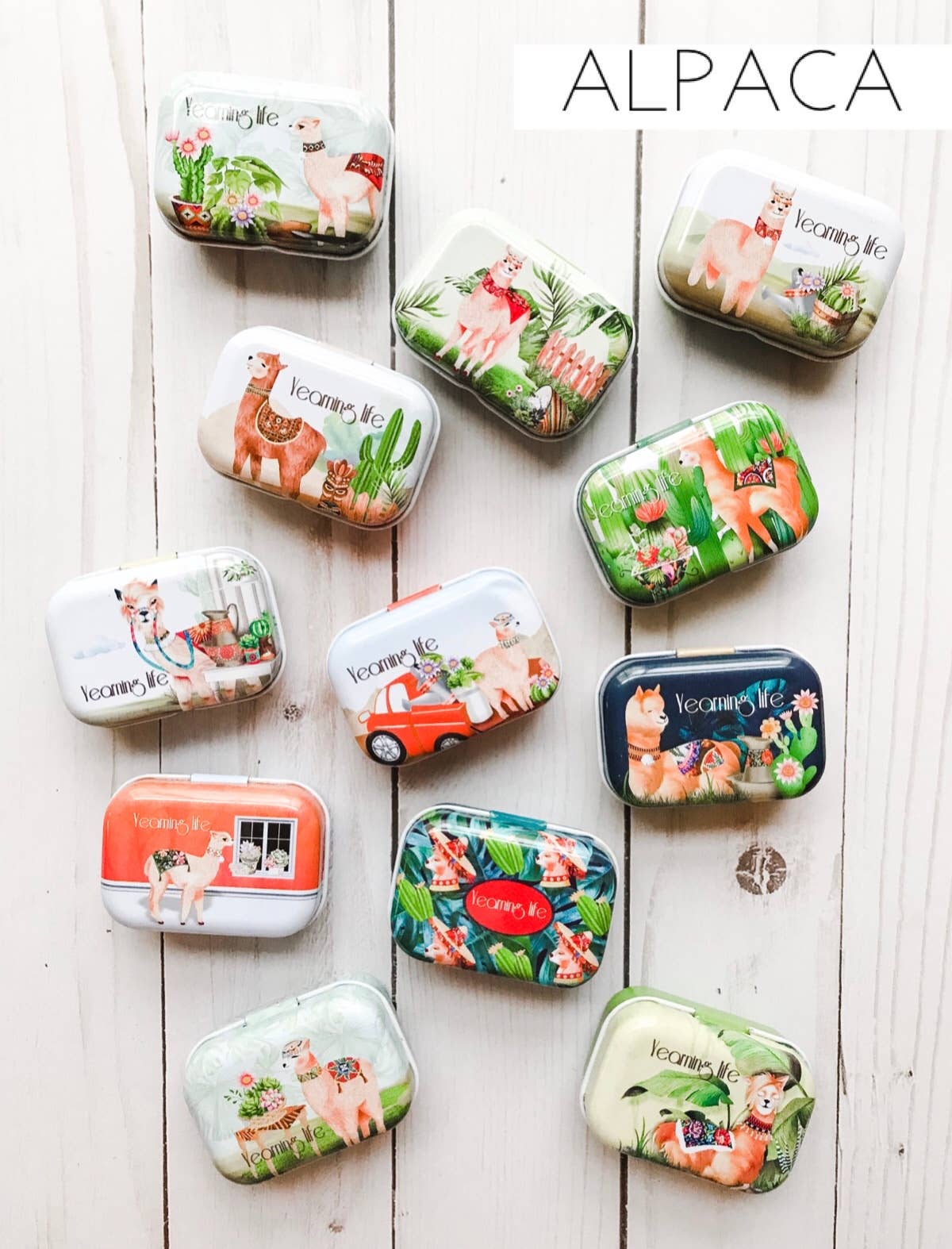 Laura Hand Knits - Wholesale Knitting/Crochet Supplies - Small Storage Hinged Tin - Empty4