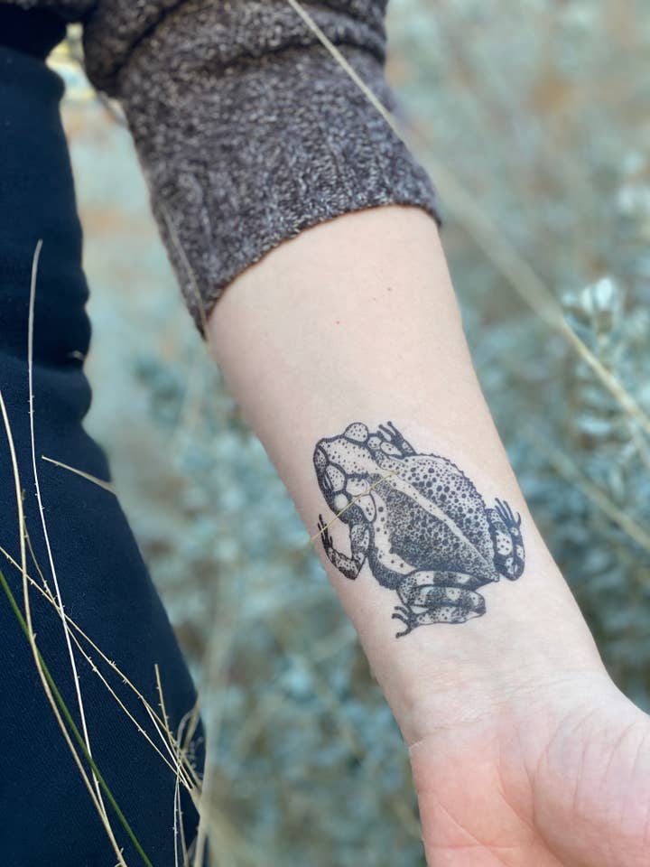 Toad Temporary Tattoo for wholesale by NatureTats