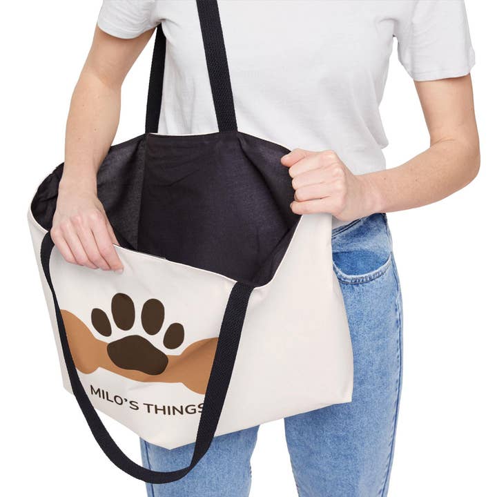 OhhhSoPeachy - Wholesale Tote Bag - Women's - Personalized Pet Tote Bag, Dog Lover Gift, Customizable Pet Storage Bag, Custom Dog Mom Gift, Custom Pet Weekender Bag