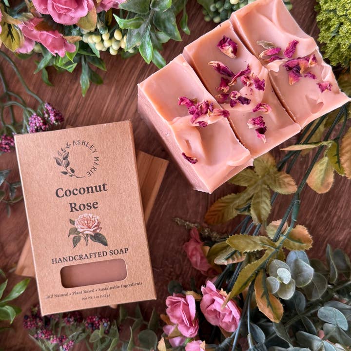 Ashley Marie Soap - Wholesale Bar Soap - Coconut Rose Soap – Boxed Soap Bar2