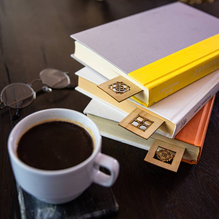 Wooden Bookmarks, an Architectural Collection of real wood place holders for people who are passionate about reading and love books for wholesale by One Man One Garage