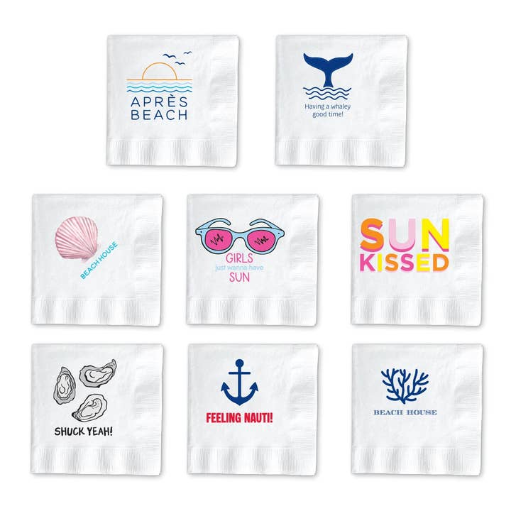 Donovan Designs - Wholesale Disposable Napkin - BEACH AND COASTAL COCKTAIL NAPKINS6