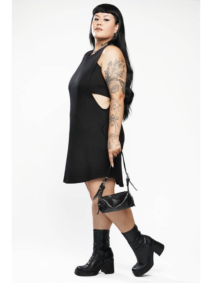 Black Mini Shield Dress for wholesale on Faire3