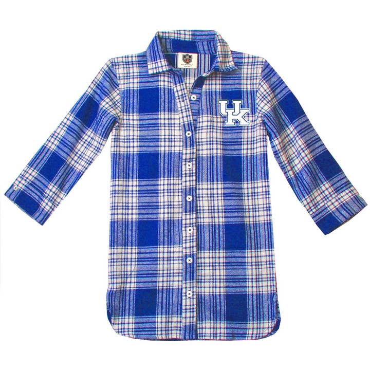 Wes & Willy Kentucky Wildcats Girl's Plaid Dress for wholesale by Wes and Willy