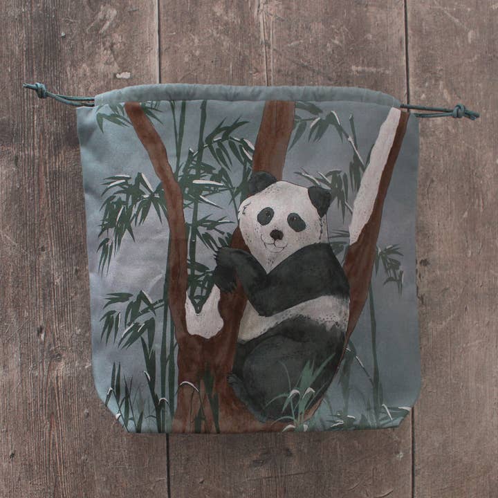 The Blue Rabbit House - Vente Sac à cordon de serrage – unisexe - Paula the Panda | Sac de projet | Sac à cordon2
