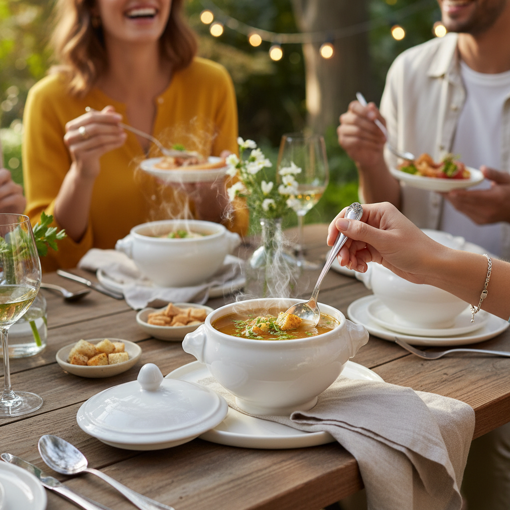 Kadra Kitchenware - Wholesale Bowl - Vikko Lightning Round Lion Soup Bowl with Cover 14oz2