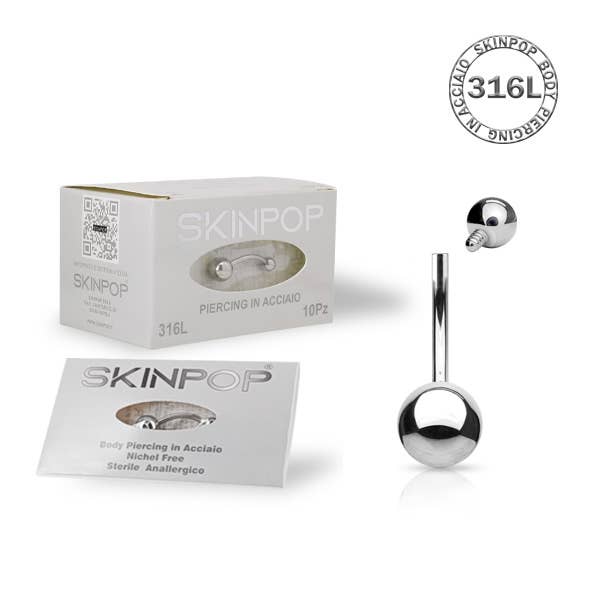 SKINPOP - Wholesale Nipple Ring - STERILE BANANA-NAVEL PIERCINGS FOR FIRST TIME6