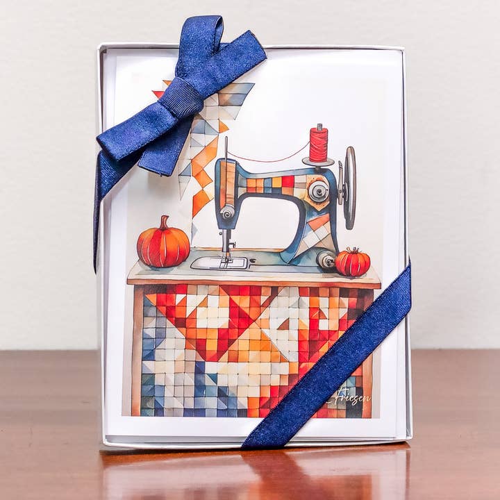 Coffret de 6 Cartes Collection Récolte Maison pour la vente par Quiltberry Farm