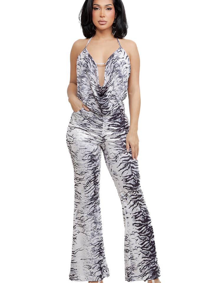 WOMEN FASHION COWL NECK TOP AND PANTS 2PCS SET for wholesale by By Claude