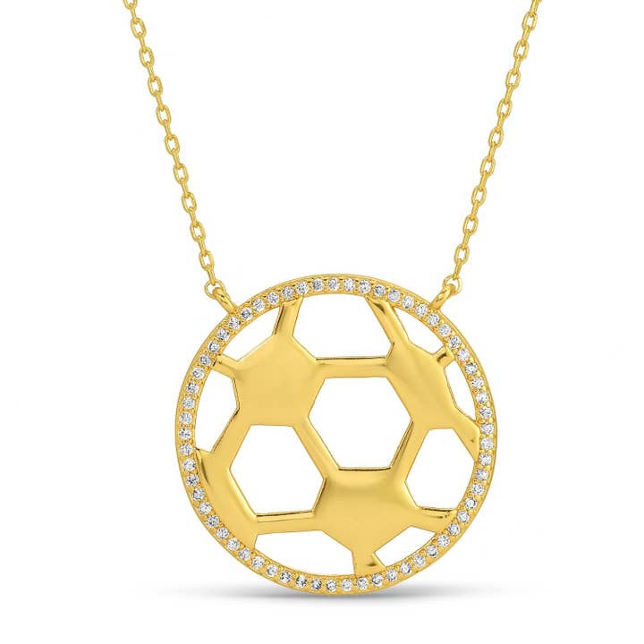 Glitzy Soccer Necklace for wholesale by Splendid Iris