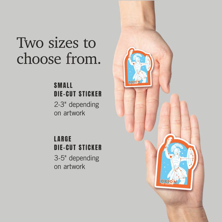 Lantern Press – wholesale Sticker – STICKERS Drawings in the Stars, Orion, The Hunter5