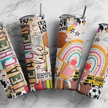 Teacher Life License Plate Tumbler for wholesale by Countryside Savage