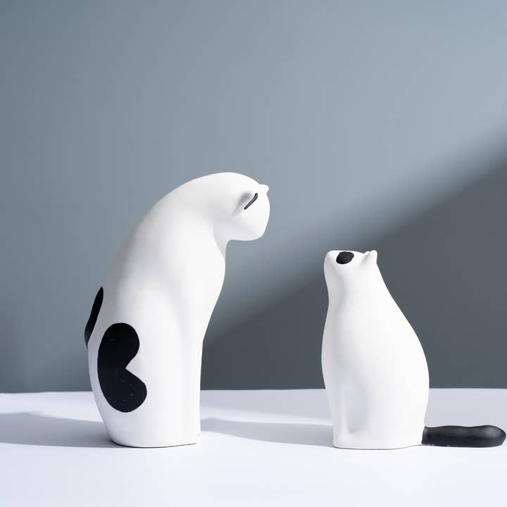 huemabe – wholesale Decorative figurine – Nordic Modern Minimalist Resin Cat Ornaments