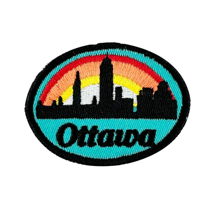 Ottawa iron-on embroidery patch for wholesale by Northern Icons Canada
