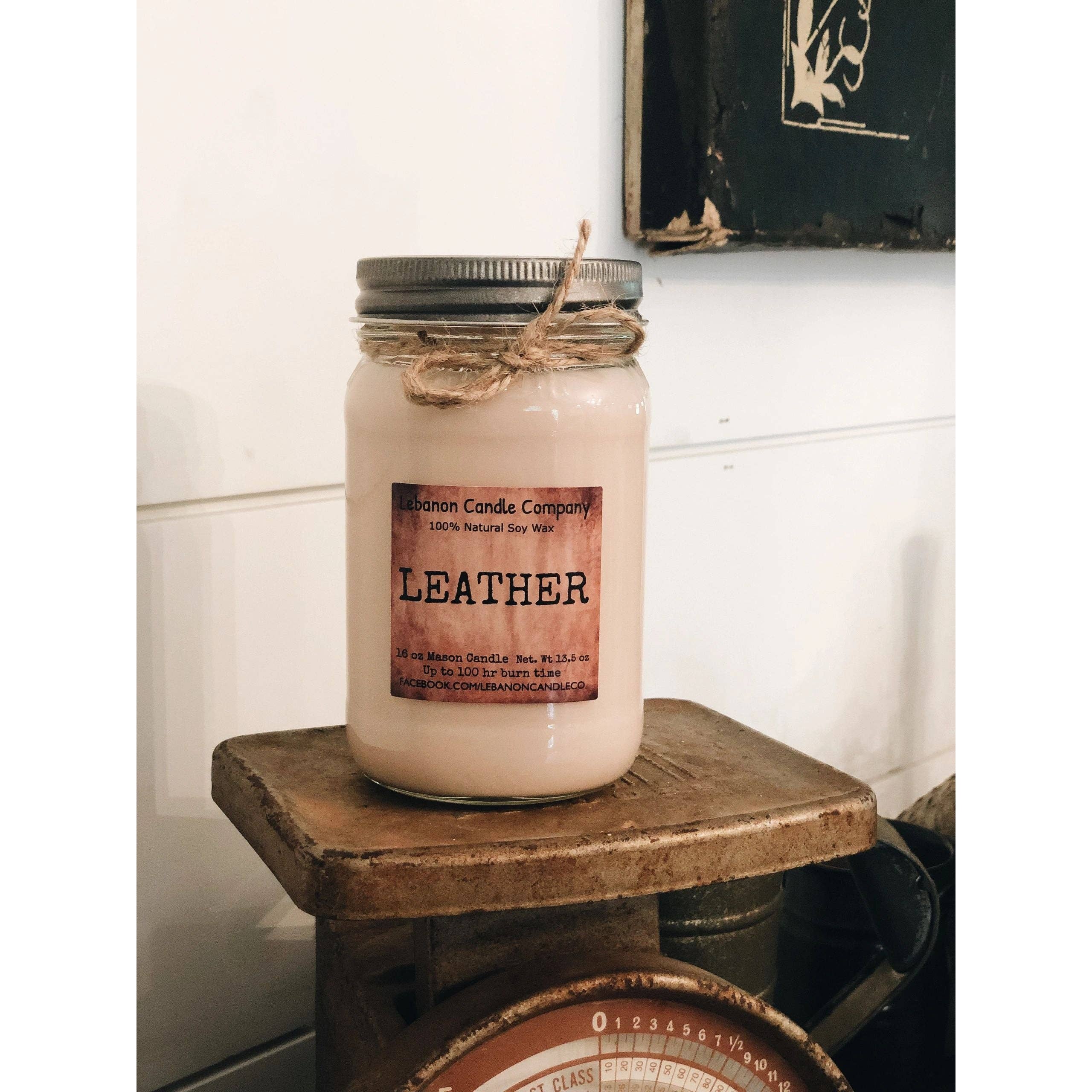 Lebanon Candle Company - Wholesale Jar/Filled Candle - Leather Candle5