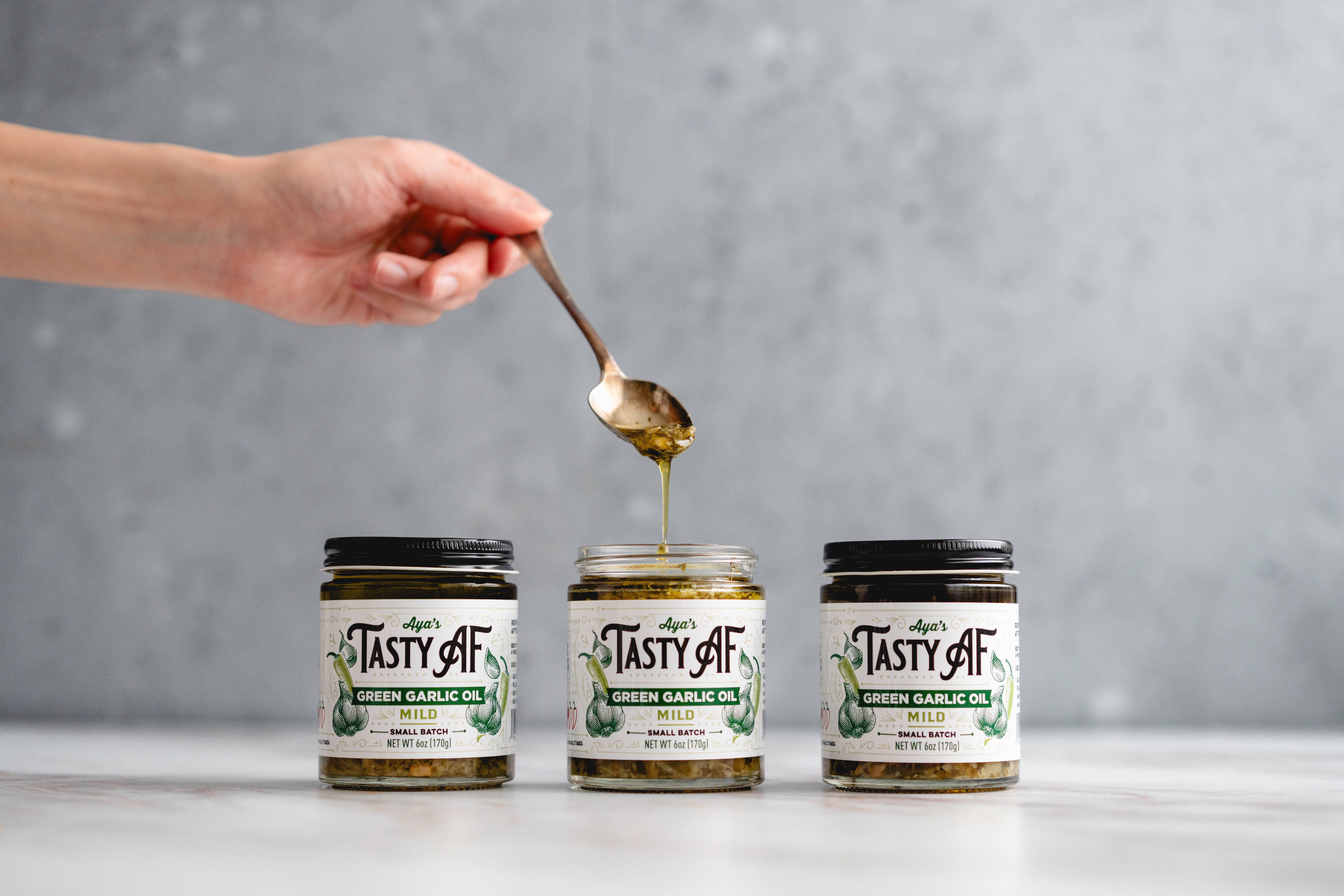 Aya's Table - Wholesale Dried Spice Mix - Tasty AF GREEN GARLIC OIL  [MILD]2