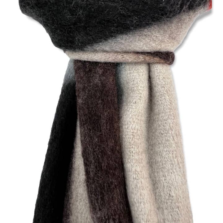 Lili Scarves (US Duty Free) - Wholesale Scarf - Women's - Soft Abstract Winter Scarf with Braided Tassels7