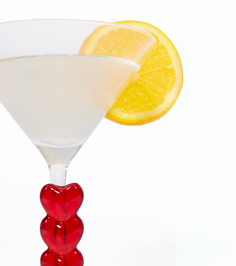 L'expressionist - Venta al por mayor Copas de cóctel/licor - Estuche de dos copas Martini corazones4